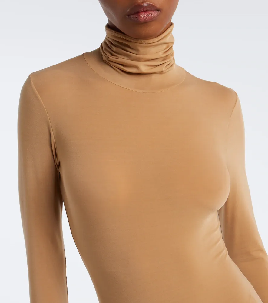 The Row Basile jersey turtleneck bodysuit | Thumbnail 5