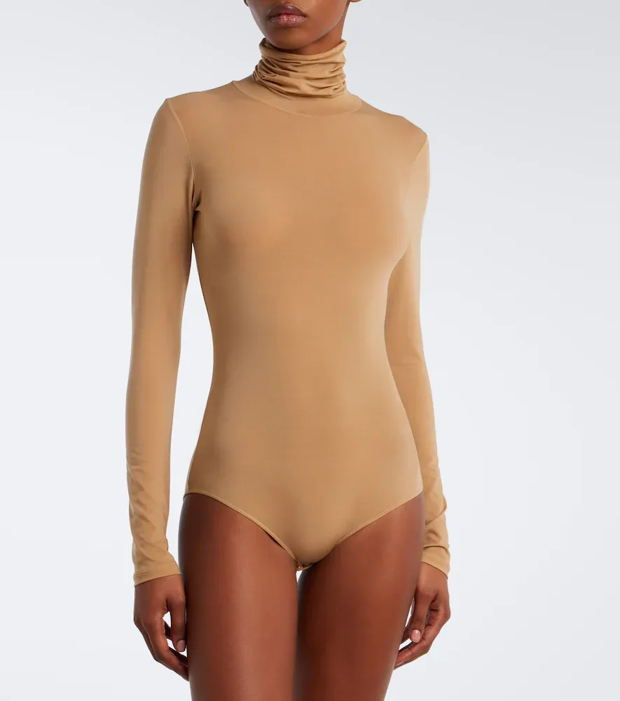 The Row Basile jersey turtleneck bodysuit | Thumbnail 6