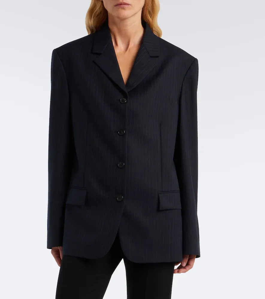 The Row Gelda chalk stripe wool blazer | Thumbnail 2 The Row Gelda chalk stripe wool blazer | Thumbnail 2