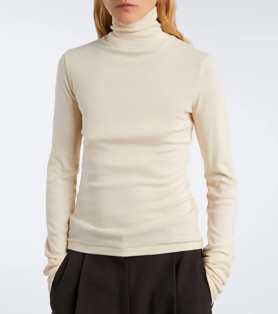 The Row Camron cotton jersey turtleneck top | Thumbnail 4 The Row Camron cotton jersey turtleneck top | Thumbnail 4