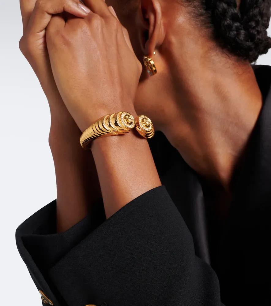 Versace Medusa embellished cuff bracelet | Thumbnail 4 Versace Medusa embellished cuff bracelet | Thumbnail 4