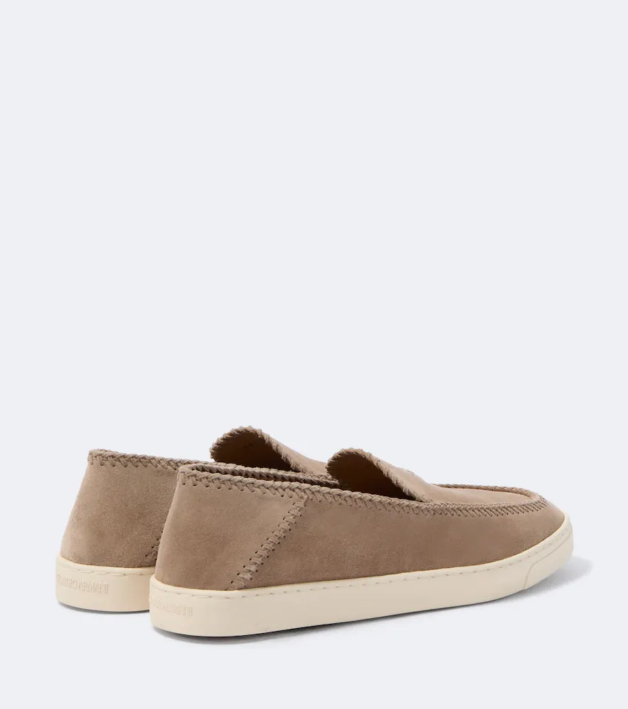 Giorgio Armani Suede slip-on shoes | Thumbnail 3