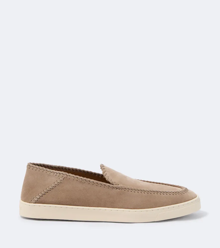 Giorgio Armani Suede slip-on shoes | Thumbnail 4
