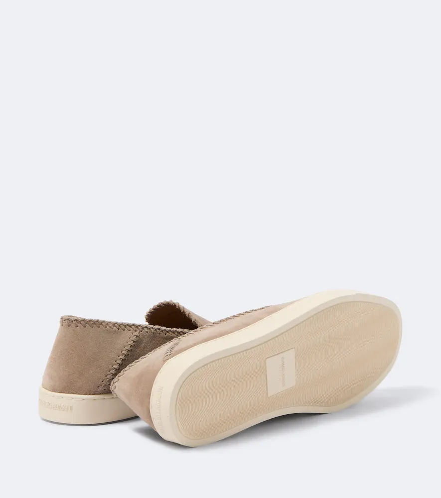 Giorgio Armani Suede slip-on shoes | Thumbnail 5