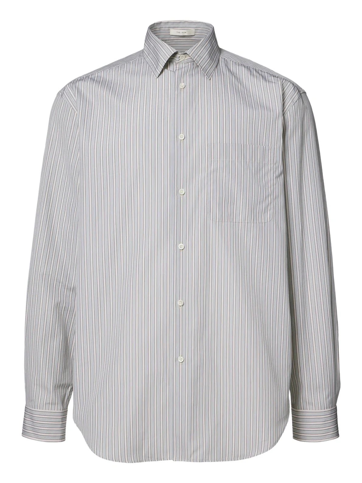 The Row Uday striped cotton poplin shirt