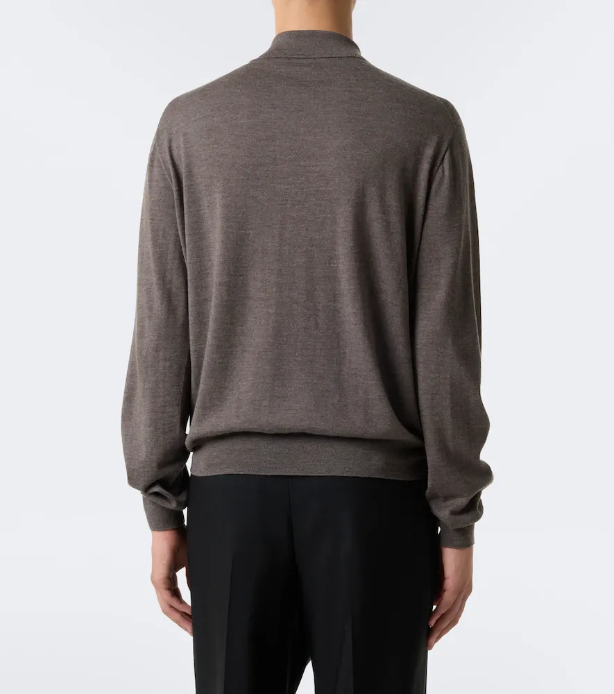 The Row Blainy wool and cashmere polo sweater | Thumbnail 3 The Row Blainy wool and cashmere polo sweater | Thumbnail 3