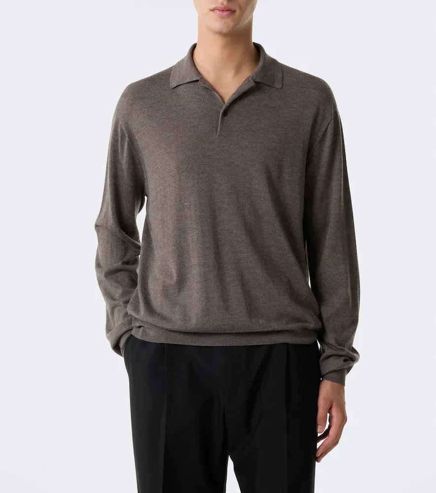 The Row Blainy wool and cashmere polo sweater | Thumbnail 6 The Row Blainy wool and cashmere polo sweater | Thumbnail 6