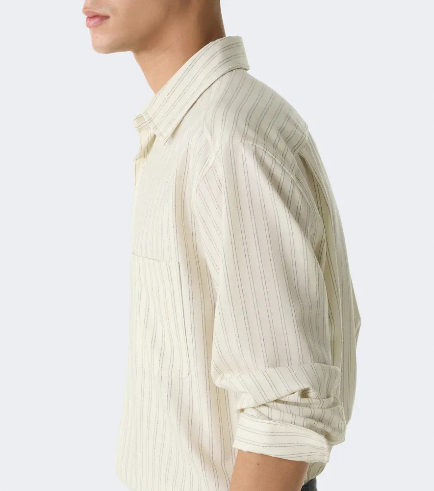The Row Uday striped cotton poplin shirt | Thumbnail 3 The Row Uday striped cotton poplin shirt | Thumbnail 3