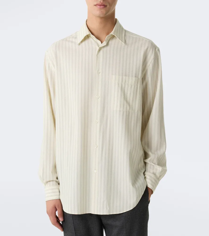 The Row Uday striped cotton poplin shirt | Thumbnail 5 The Row Uday striped cotton poplin shirt | Thumbnail 5
