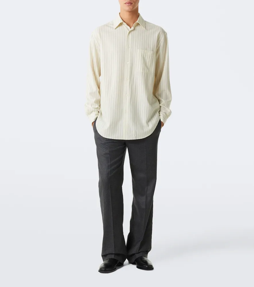 The Row Uday striped cotton poplin shirt | Thumbnail 6 The Row Uday striped cotton poplin shirt | Thumbnail 6