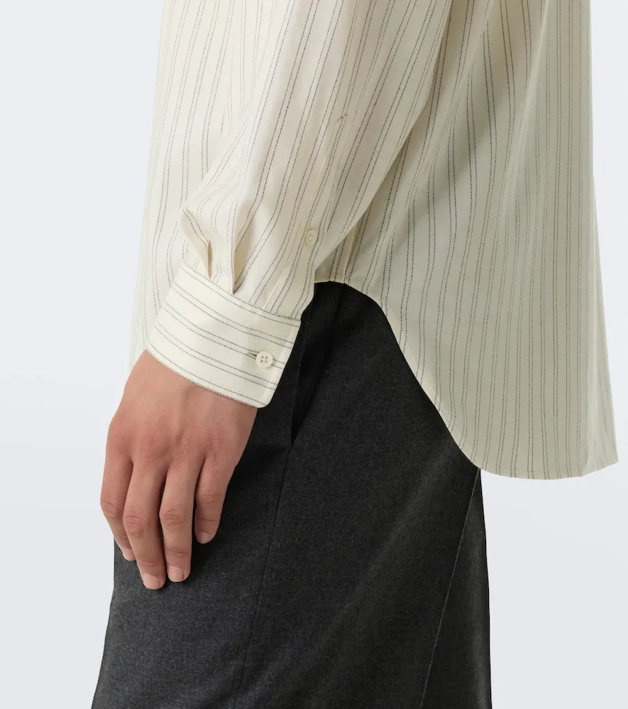 The Row Uday striped cotton poplin shirt | Thumbnail 7 The Row Uday striped cotton poplin shirt | Thumbnail 7