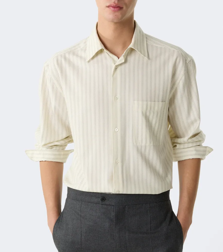The Row Uday striped cotton poplin shirt | Thumbnail 8 The Row Uday striped cotton poplin shirt | Thumbnail 8