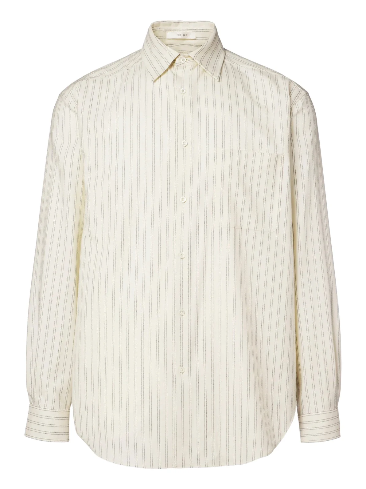 The Row Uday striped cotton poplin shirt