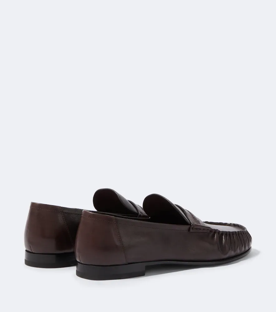 The Row Theo leather penny loafers | Thumbnail 2 The Row Theo leather penny loafers | Thumbnail 2