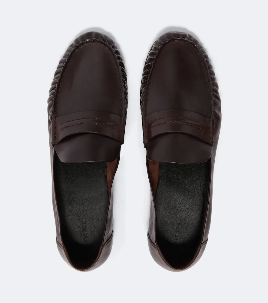 The Row Theo leather penny loafers | Thumbnail 4 The Row Theo leather penny loafers | Thumbnail 4