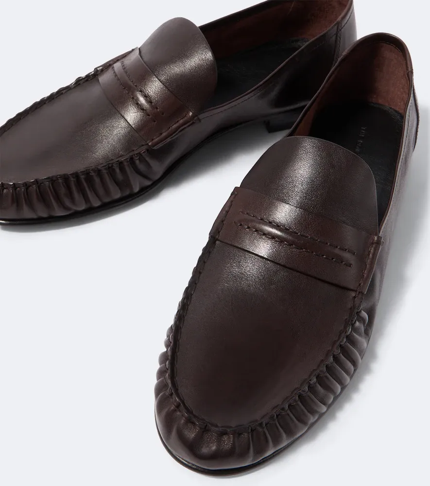The Row Theo leather penny loafers | Thumbnail 5 The Row Theo leather penny loafers | Thumbnail 5