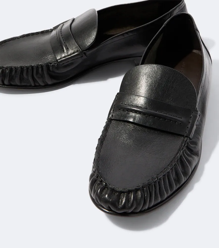 The Row Theo leather penny loafers | Thumbnail 2 The Row Theo leather penny loafers | Thumbnail 2