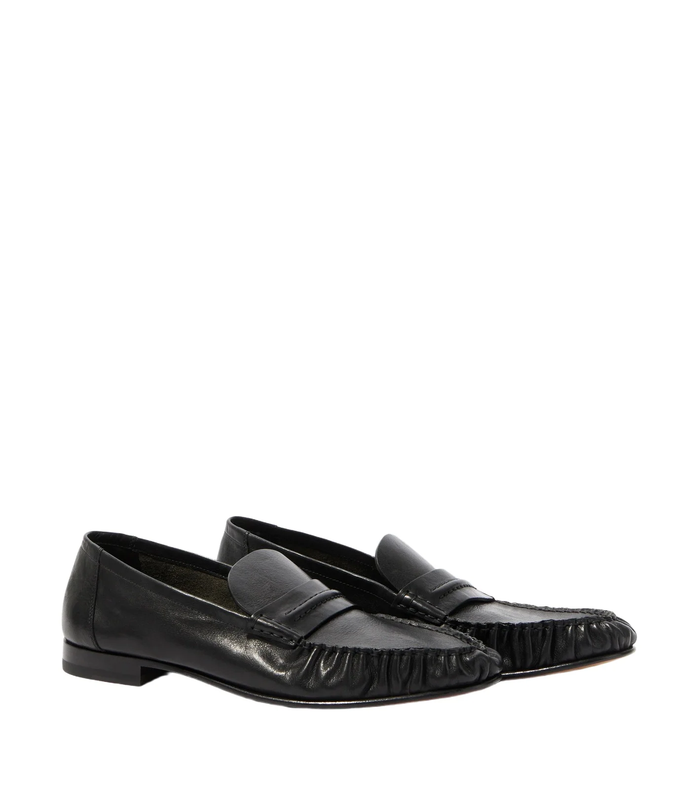 The Row Theo leather penny loafers