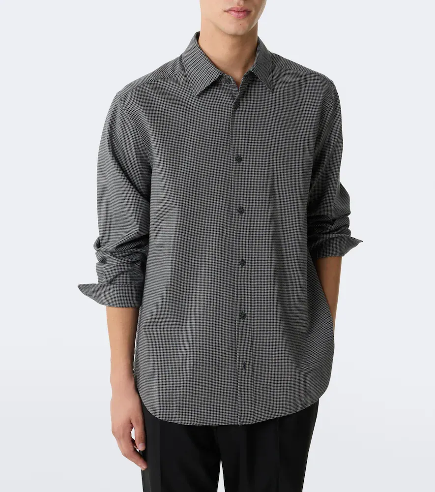 The Row Victor checked virgin wool shirt | Thumbnail 4 The Row Victor checked virgin wool shirt | Thumbnail 4