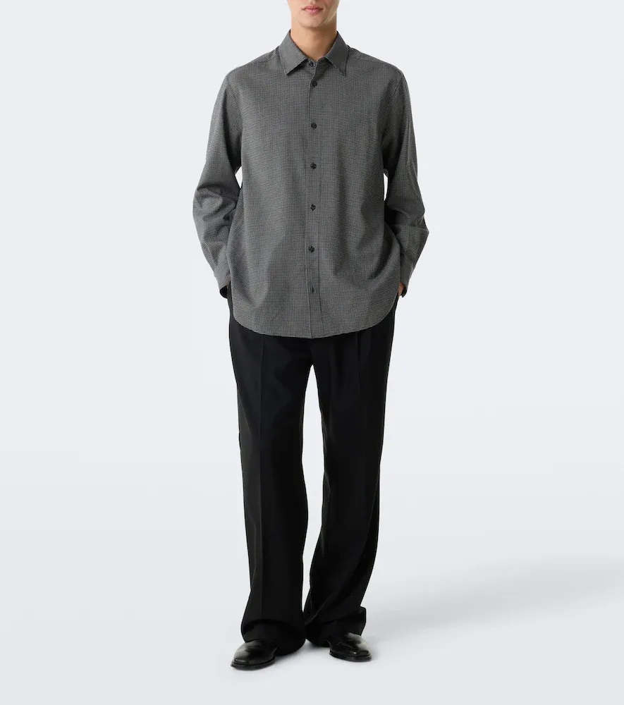 The Row Victor checked virgin wool shirt | Thumbnail 5 The Row Victor checked virgin wool shirt | Thumbnail 5