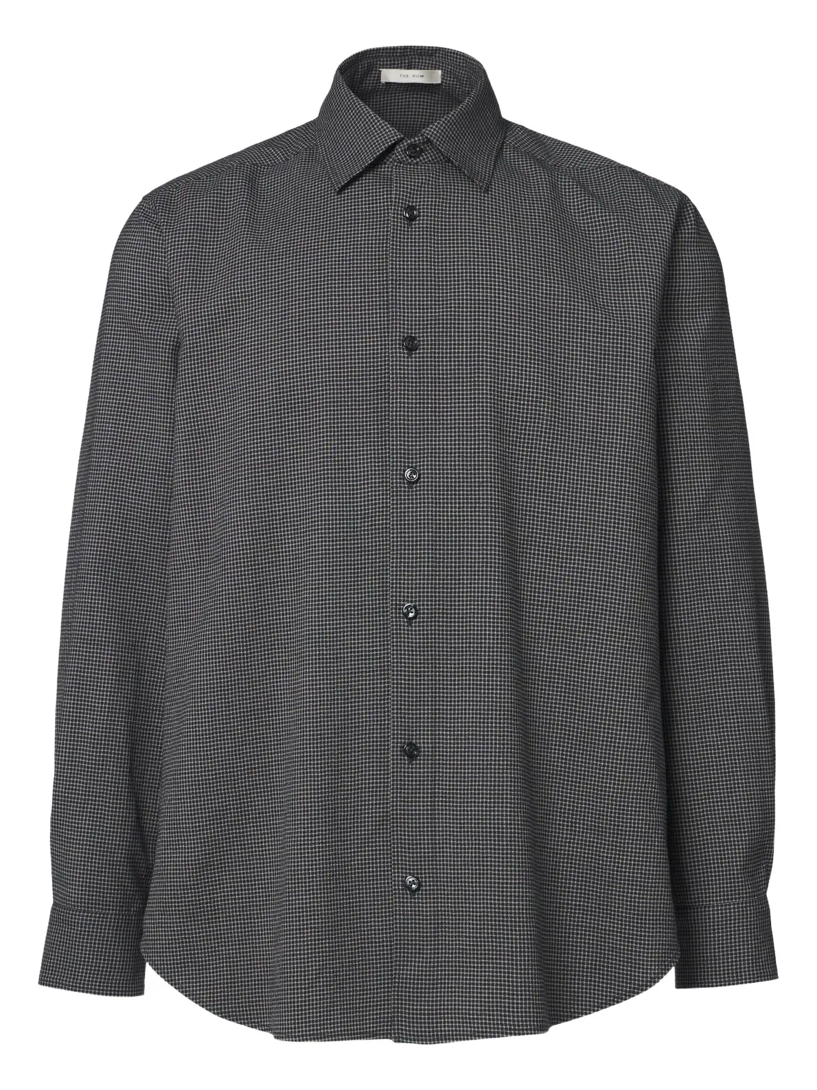The Row Victor checked virgin wool shirt