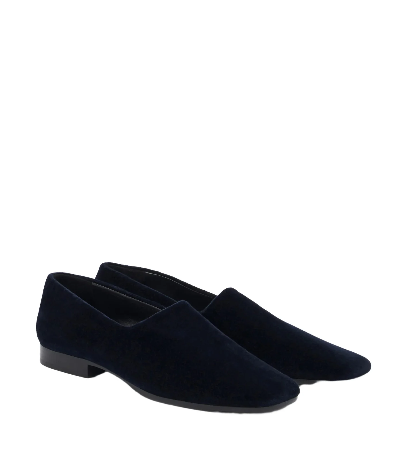 The Row Safi velvet loafers