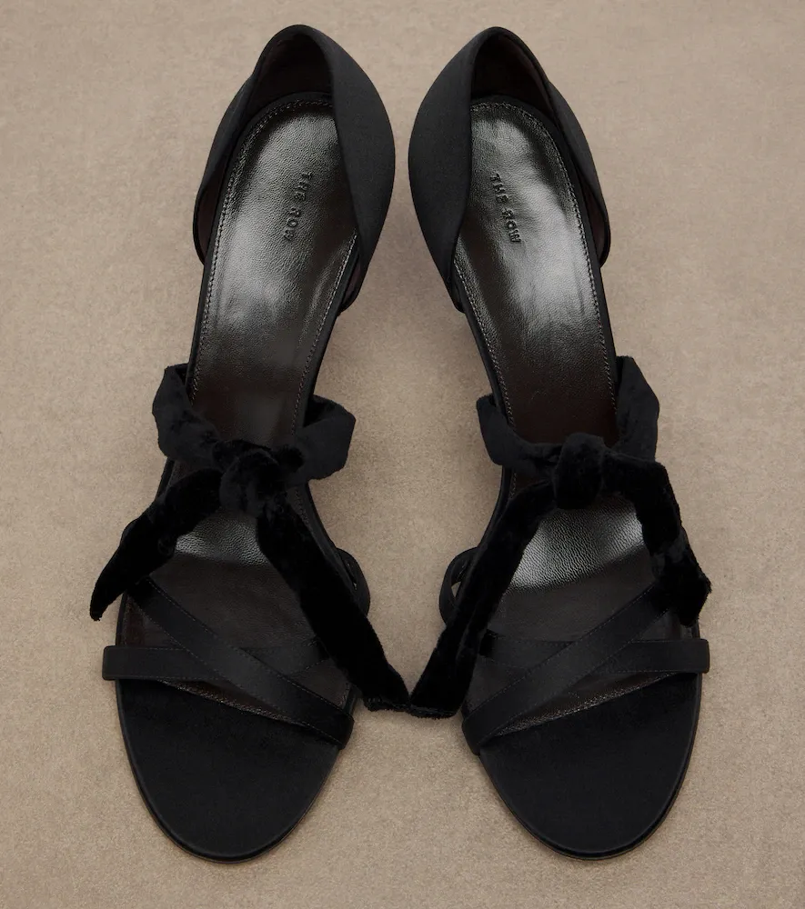 The Row Ella satin sandals | Thumbnail 2 The Row Ella satin sandals | Thumbnail 2