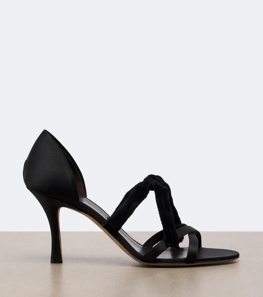 The Row Ella satin sandals | Thumbnail 4 The Row Ella satin sandals | Thumbnail 4
