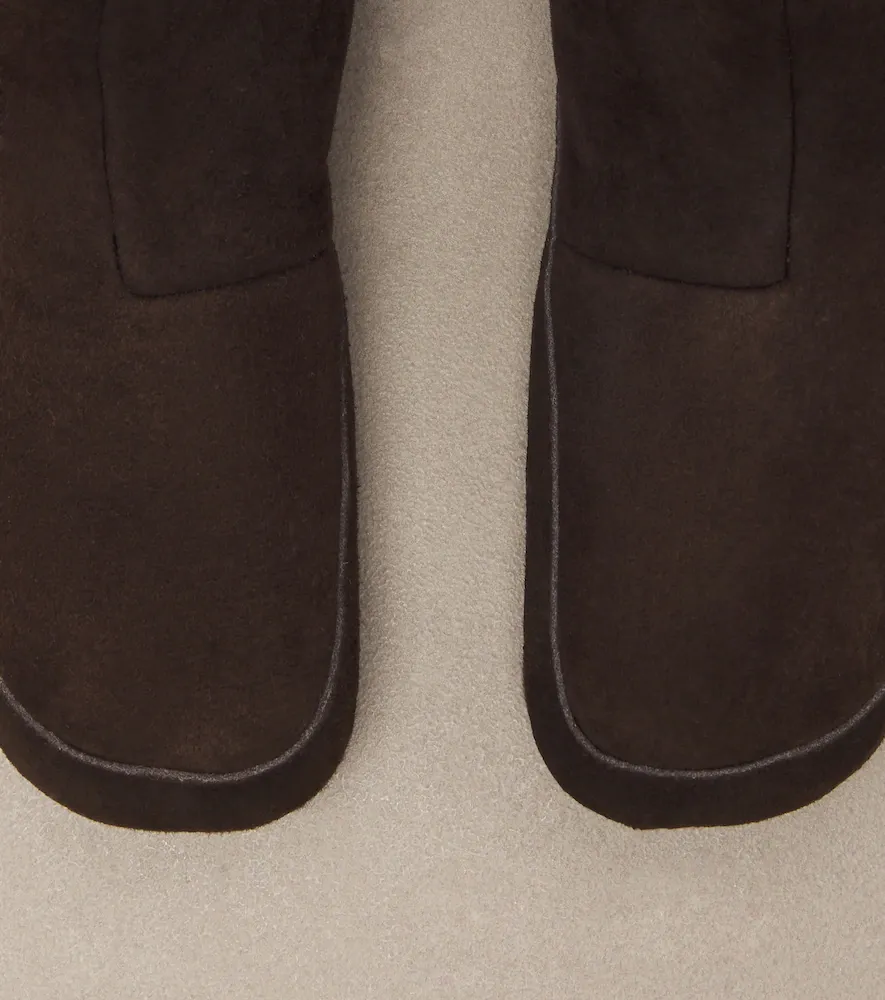 The Row Esther shearling-lined suede ankle boots | Thumbnail 2
