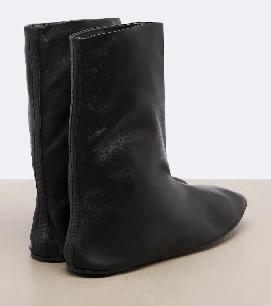 The Row Esther leather mid-calf boots | Thumbnail 3