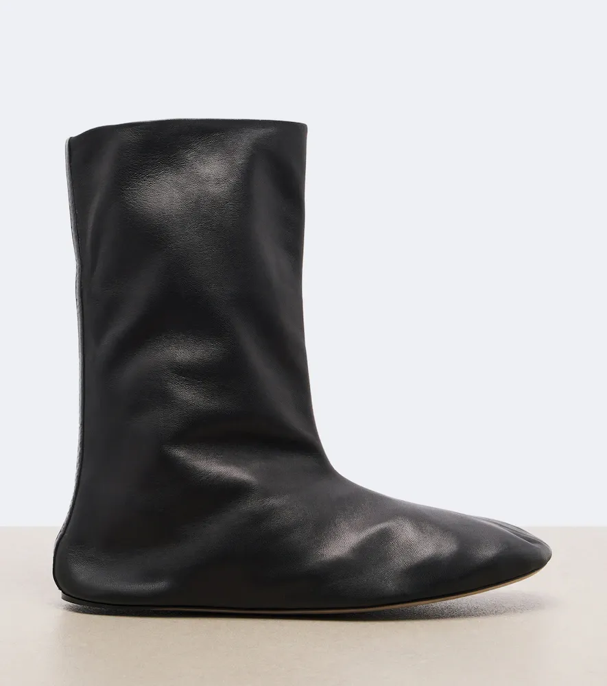 The Row Esther leather mid-calf boots | Thumbnail 4