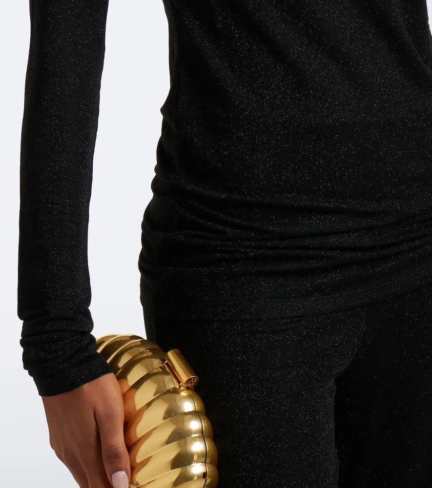 Dorothee Schumacher Soft Shimmer Lurex jersey turtleneck top | Thumbnail 2 Dorothee Schumacher Soft Shimmer Lurex jersey turtleneck top | Thumbnail 2