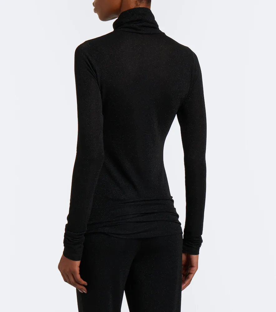 Dorothee Schumacher Soft Shimmer Lurex jersey turtleneck top | Thumbnail 3 Dorothee Schumacher Soft Shimmer Lurex jersey turtleneck top | Thumbnail 3