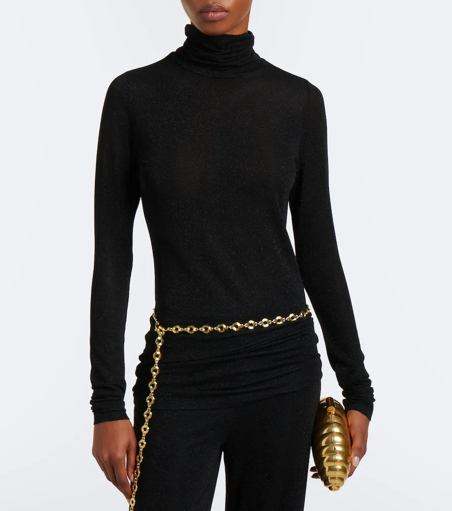 Dorothee Schumacher Soft Shimmer Lurex jersey turtleneck top | Thumbnail 5 Dorothee Schumacher Soft Shimmer Lurex jersey turtleneck top | Thumbnail 5