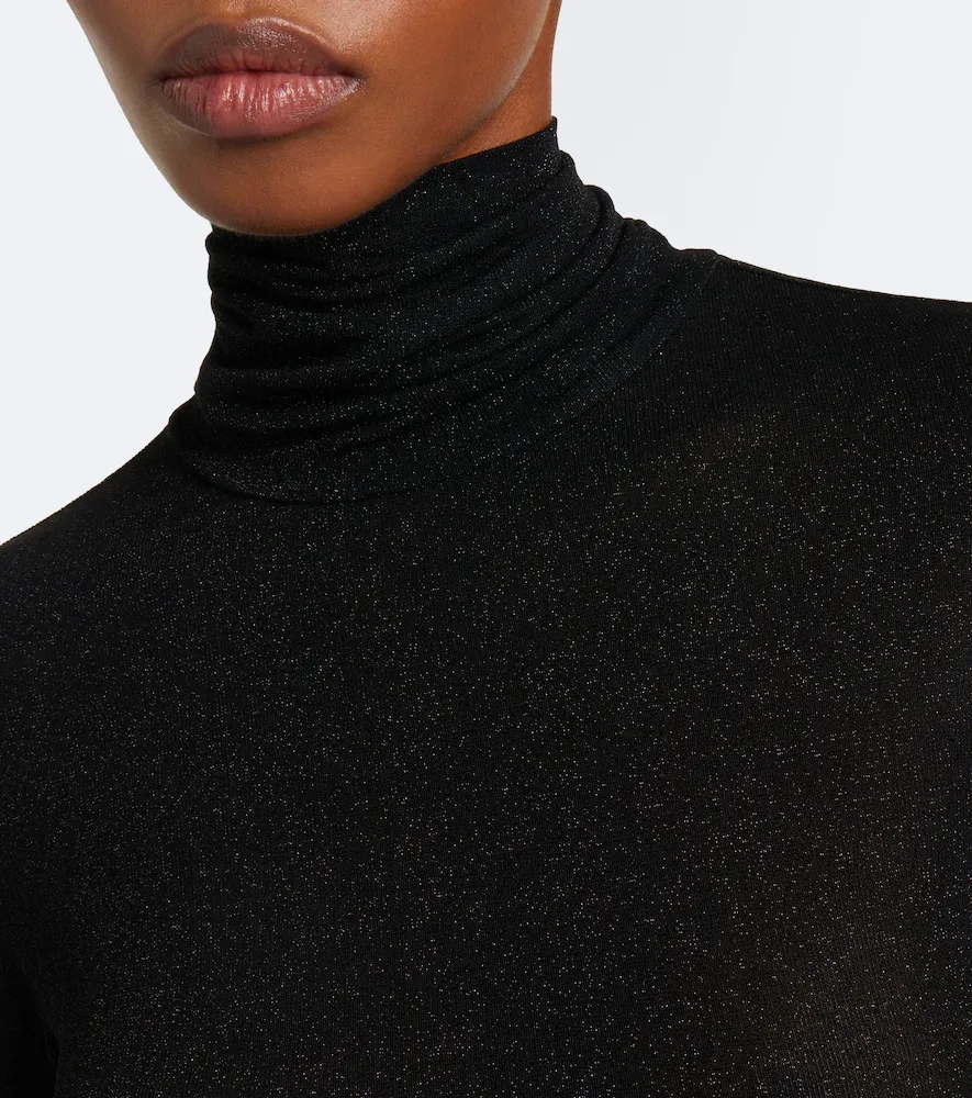 Dorothee Schumacher Soft Shimmer Lurex jersey turtleneck top | Thumbnail 6 Dorothee Schumacher Soft Shimmer Lurex jersey turtleneck top | Thumbnail 6