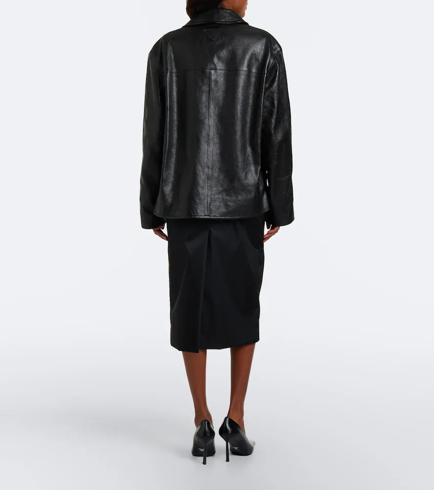Prada Belted Re-Nylon pencil skirt | Thumbnail 3