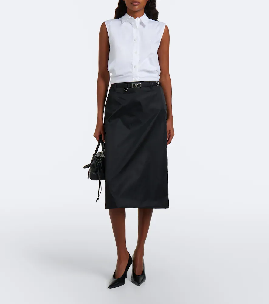 Prada Cotton-blend poplin shirt | Thumbnail 3 Prada Cotton-blend poplin shirt | Thumbnail 3