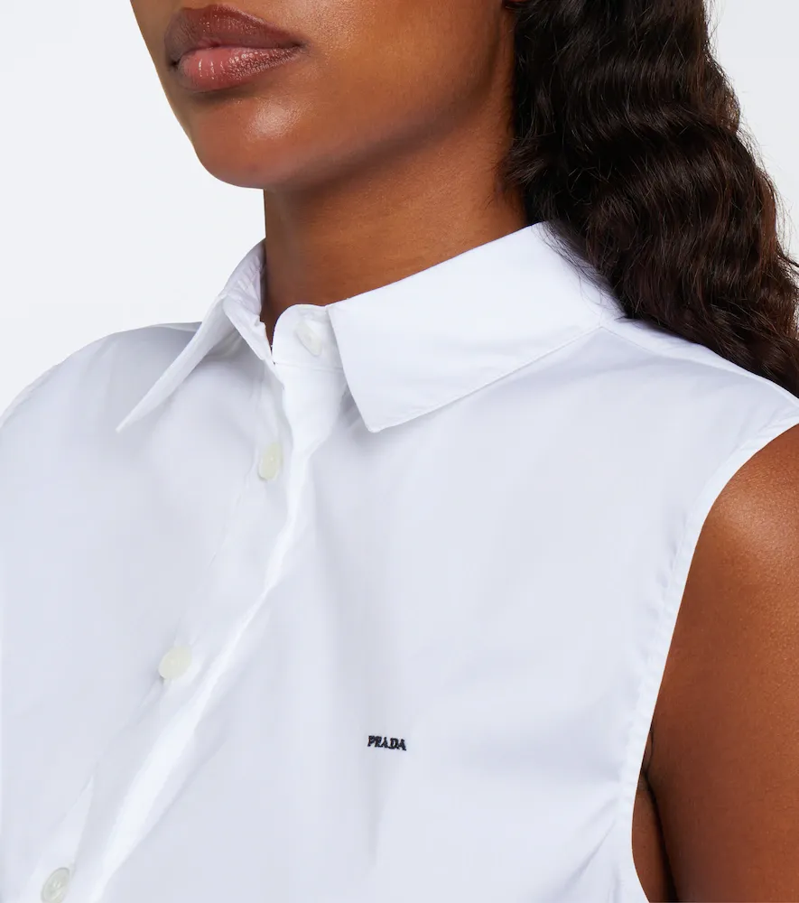 Prada Cotton-blend poplin shirt | Thumbnail 6 Prada Cotton-blend poplin shirt | Thumbnail 6