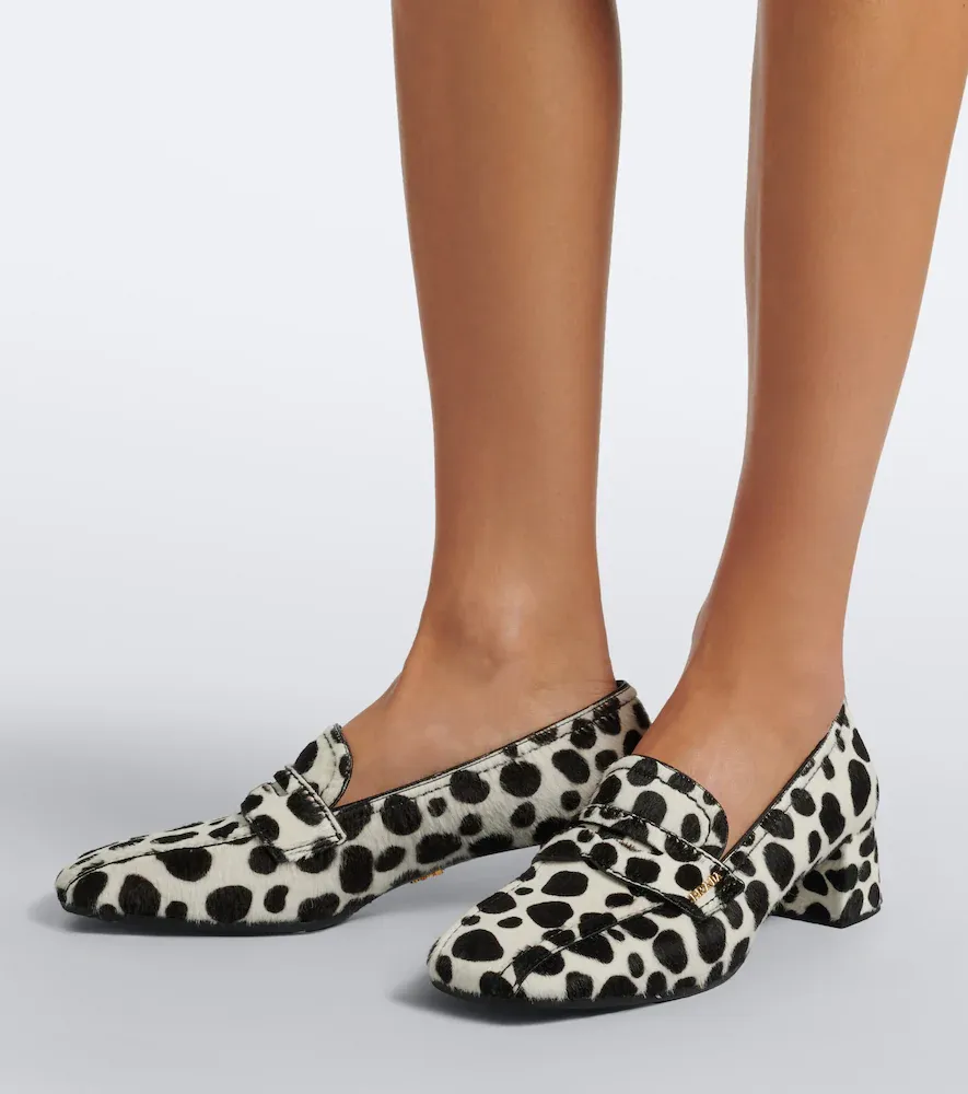 Prada Cow-print calf hair penny loafers | Thumbnail 6 Prada Cow-print calf hair penny loafers | Thumbnail 6