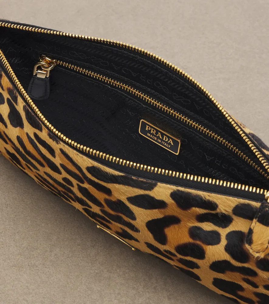 Prada Small leopard-print calf hair shoulder bag | Thumbnail 2 Prada Small leopard-print calf hair shoulder bag | Thumbnail 2