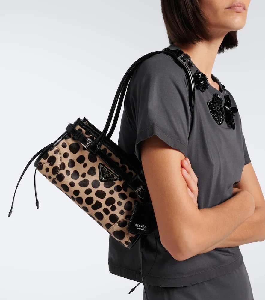 Prada Bonnie Small calf hair shoulder bag | Thumbnail 5