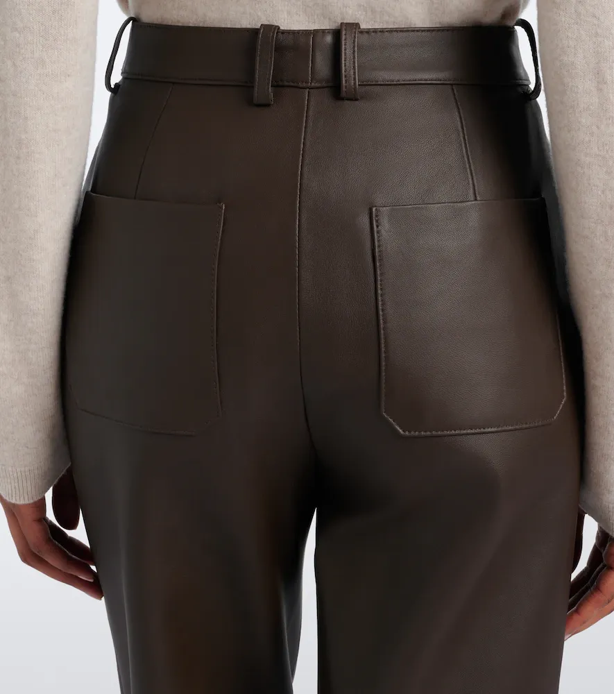 Vince Leather straight pants | Thumbnail 2