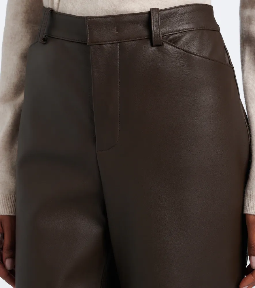 Vince Leather straight pants | Thumbnail 4