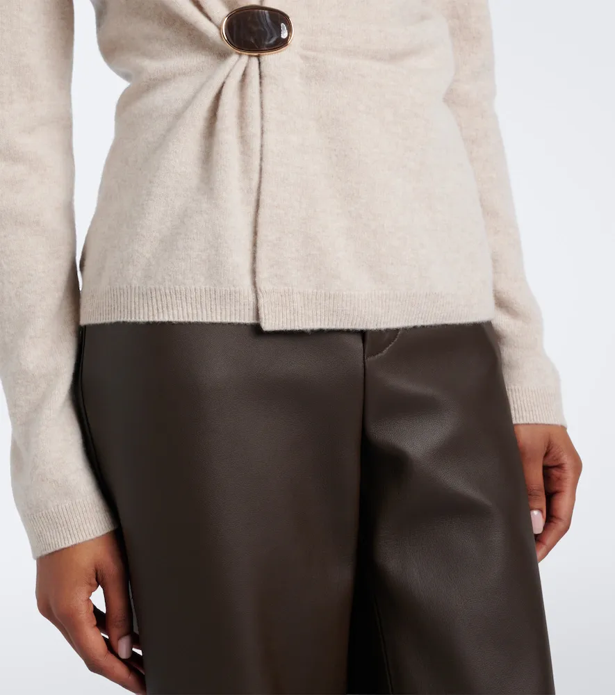 Vince Gathered wool and cashmere sweater | Thumbnail 4 Vince Gathered wool and cashmere sweater | Thumbnail 4