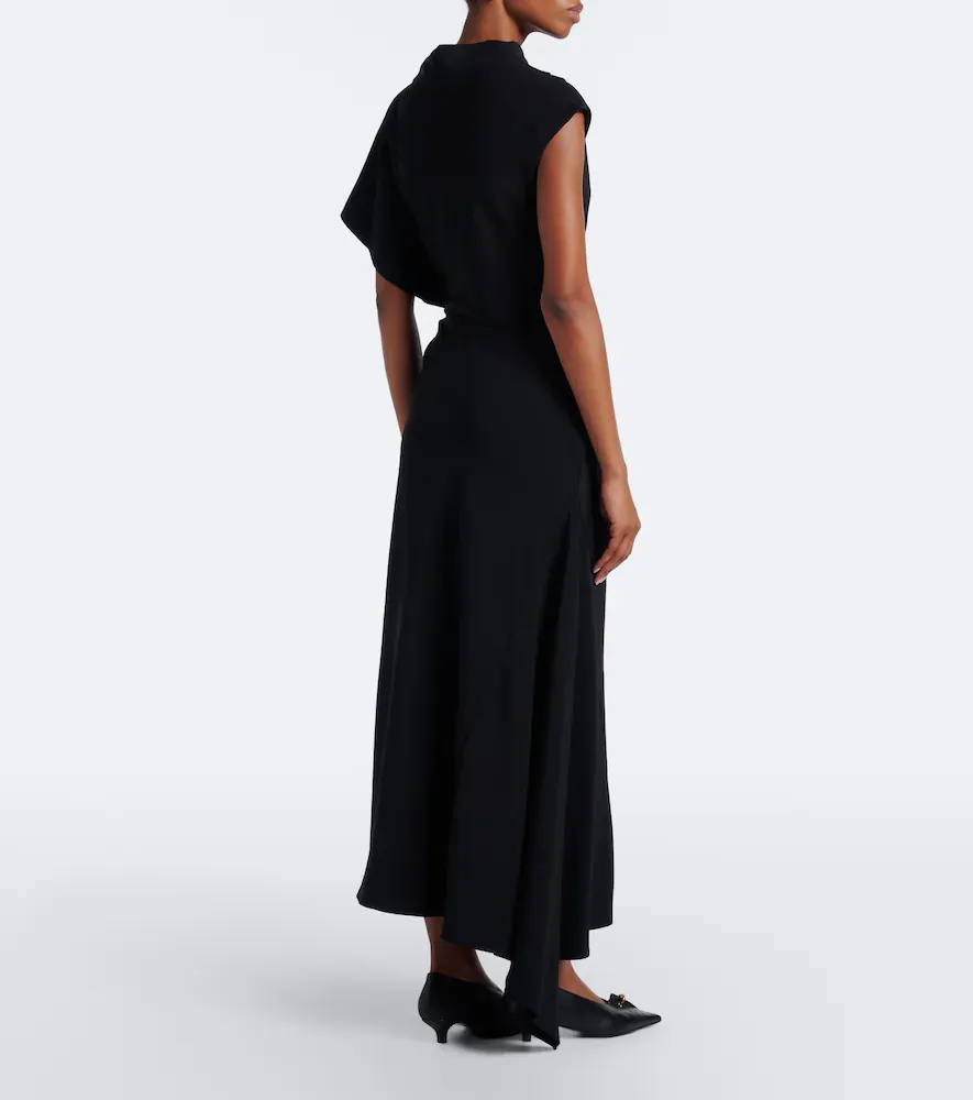 Veronica Beard Brett asymmetric crêpe maxi dress | Thumbnail 5 Veronica Beard Brett asymmetric crêpe maxi dress | Thumbnail 5