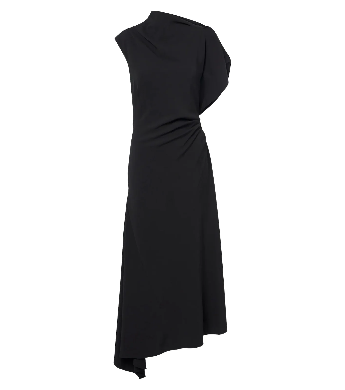 Brett asymmetric crêpe maxi dress Brett asymmetric crêpe maxi dress