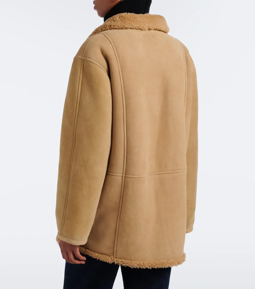 Veronica Beard Lavington shearling-lined suede coat | Thumbnail 3 Veronica Beard Lavington shearling-lined suede coat | Thumbnail 3