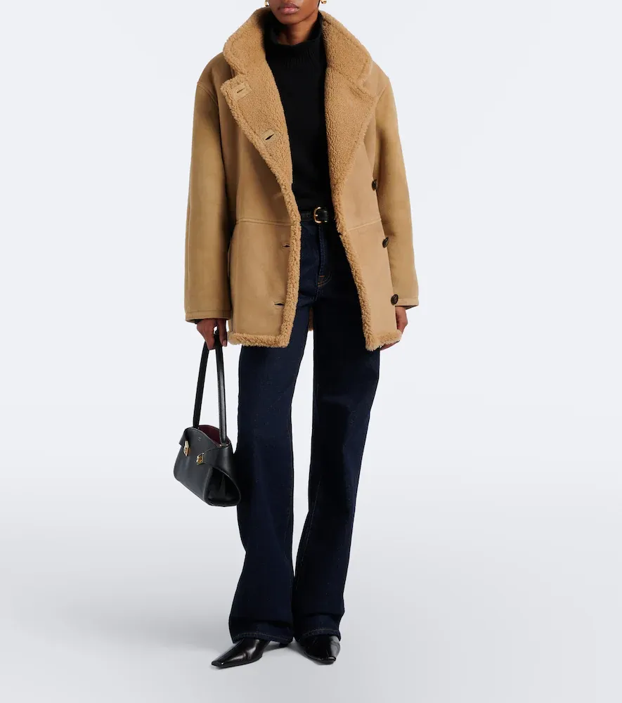 Veronica Beard Lavington shearling-lined suede coat | Thumbnail 4 Veronica Beard Lavington shearling-lined suede coat | Thumbnail 4