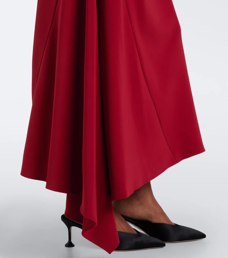 Veronica Beard Brett asymmetric crêpe maxi dress | Thumbnail 4