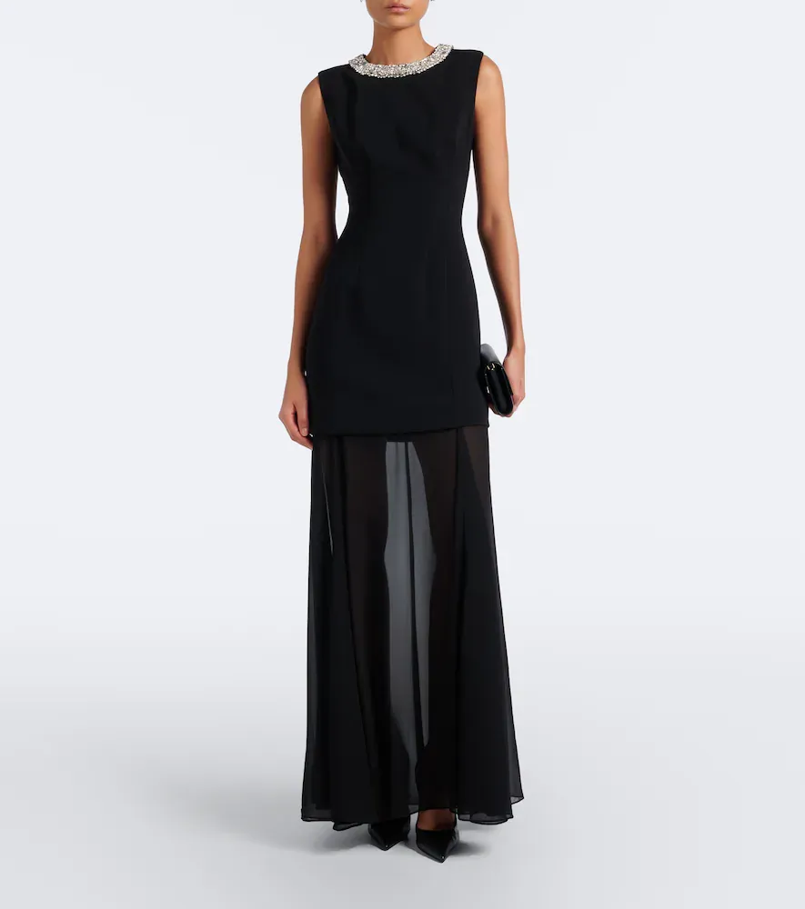 Veronica Beard Luminara embellished chiffon maxi dress | Thumbnail 4 Veronica Beard Luminara embellished chiffon maxi dress | Thumbnail 4